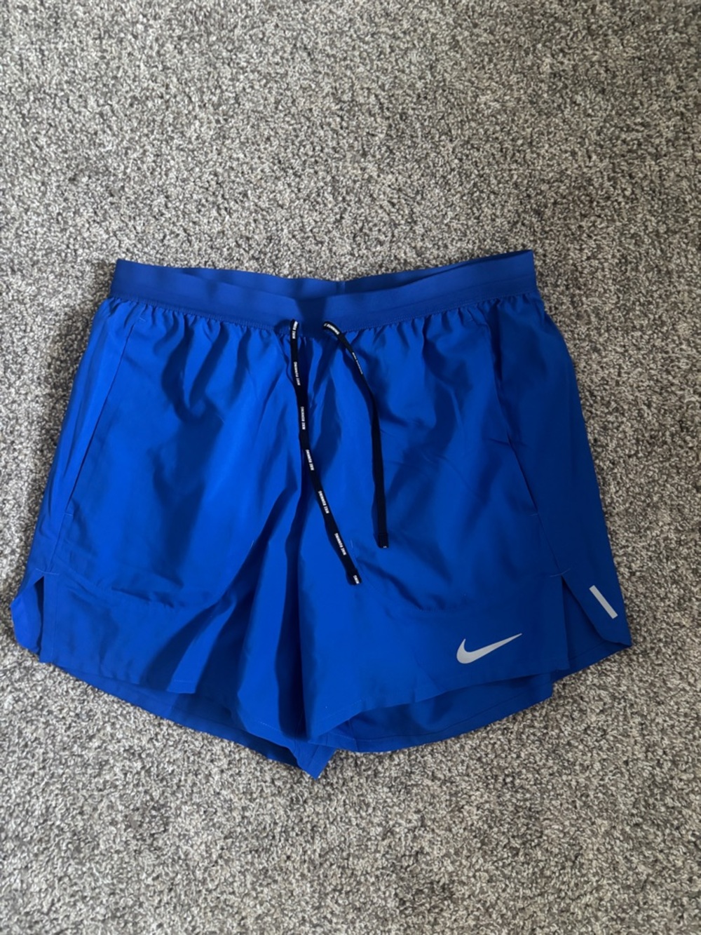 Nike Men's Athletic Shorts - Royal Blue with White Swoosh